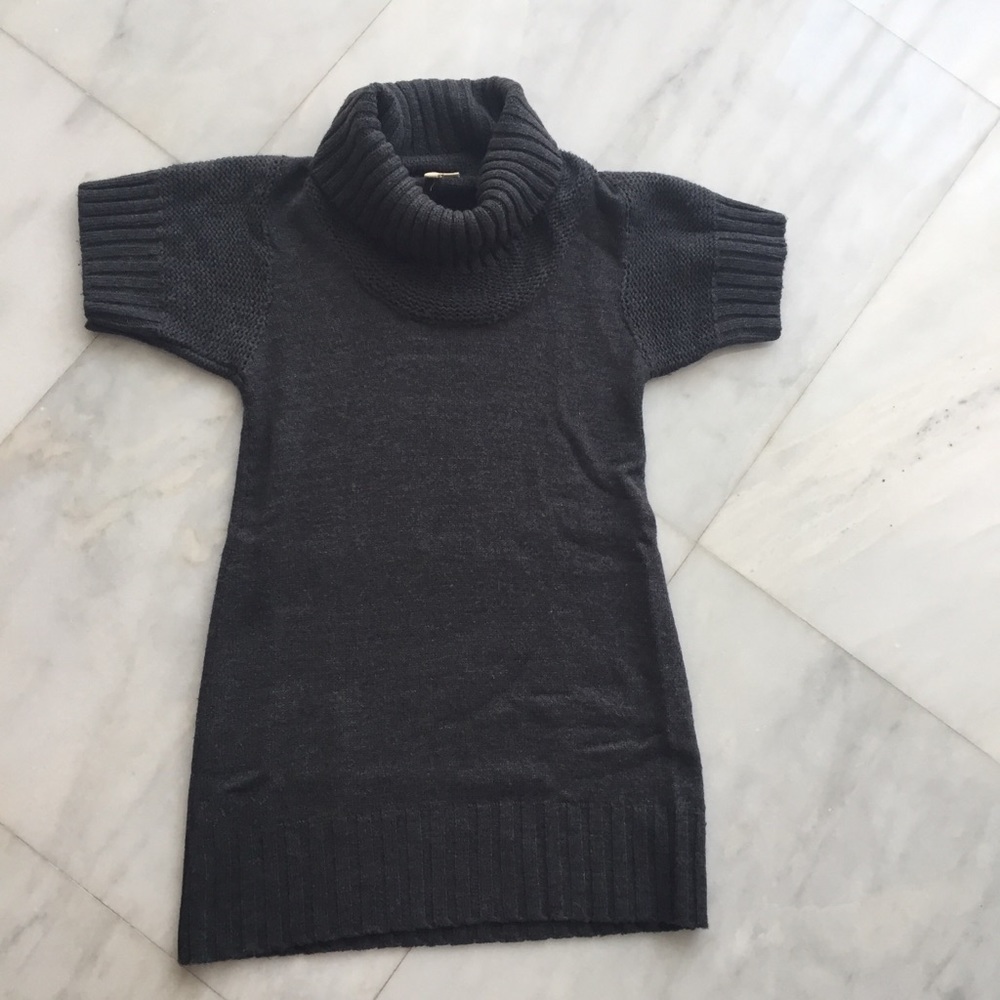 Grey sweater dress